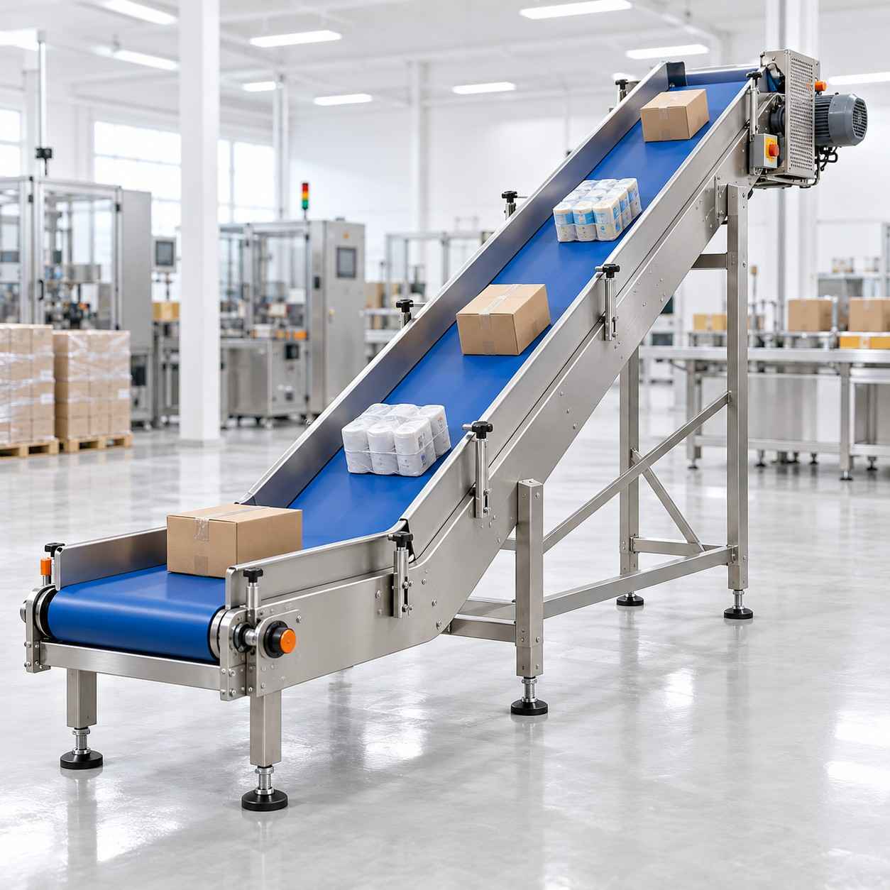 Inclined Belt Conveyor